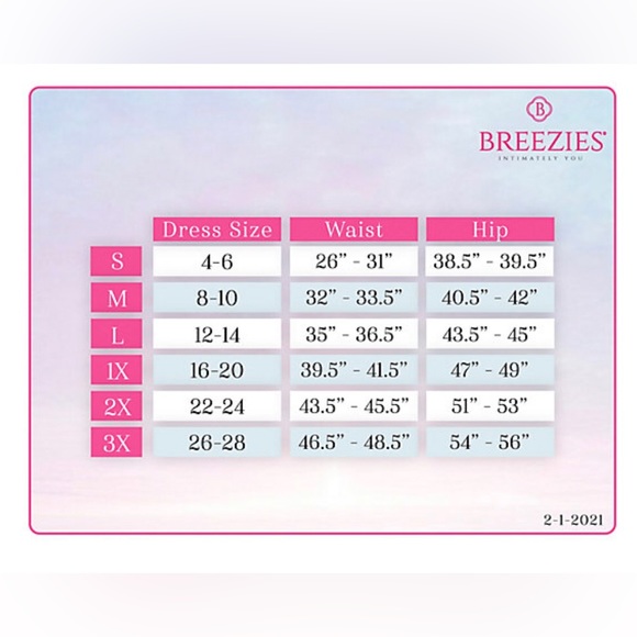 Breezies tummy smoothing black leggings - Picture 4 of 4